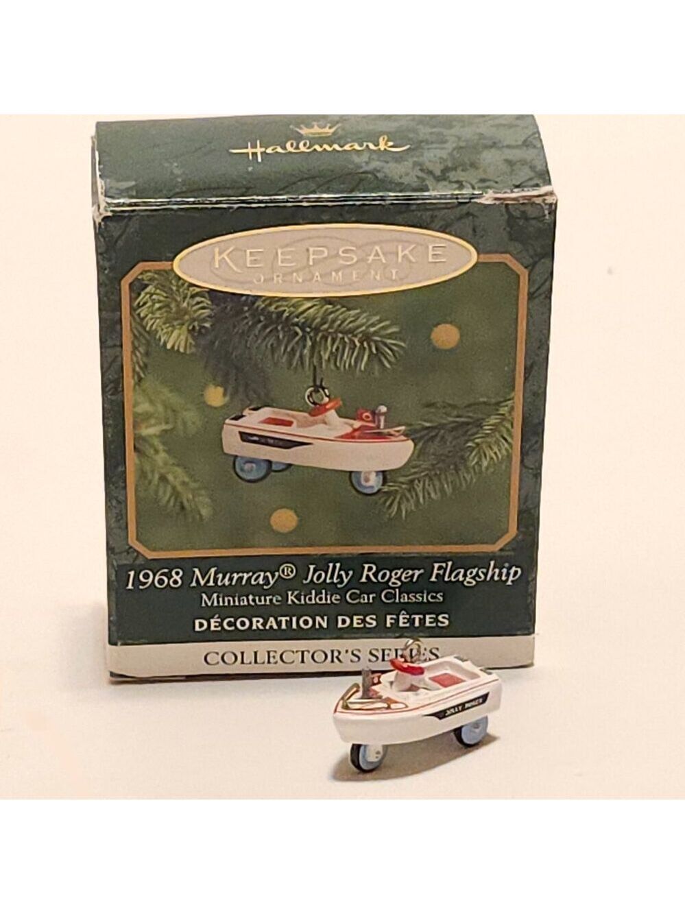 CUTE Hallmark Keepsake 1968 Murray Jolly Roger Flagship Miniature Kiddie Car